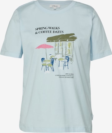 s.Oliver Shirt in Blauw: voorkant