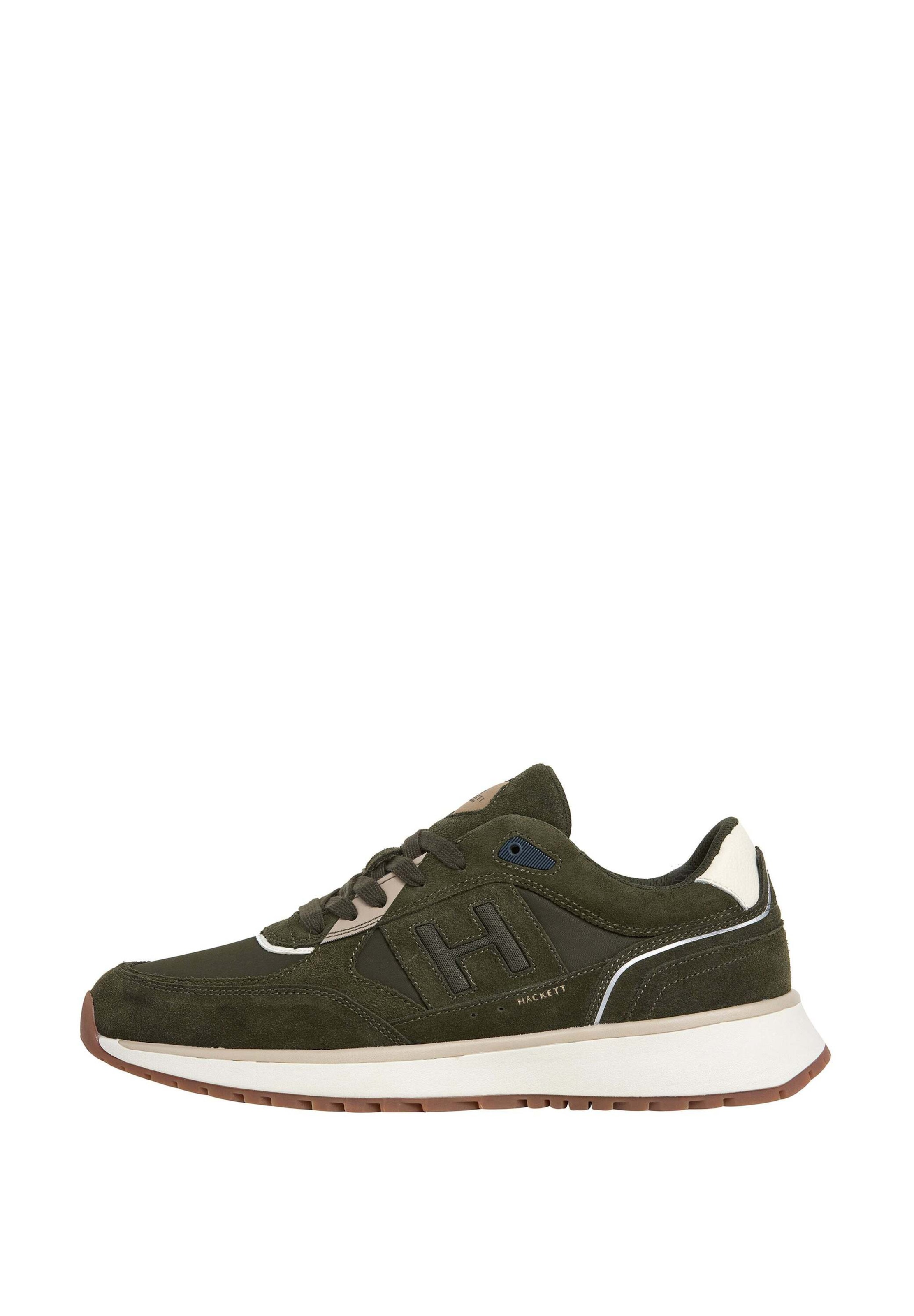 Baskets basses Hackett London en vert : devant