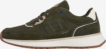 Baskets basses Hackett London en vert : devant
