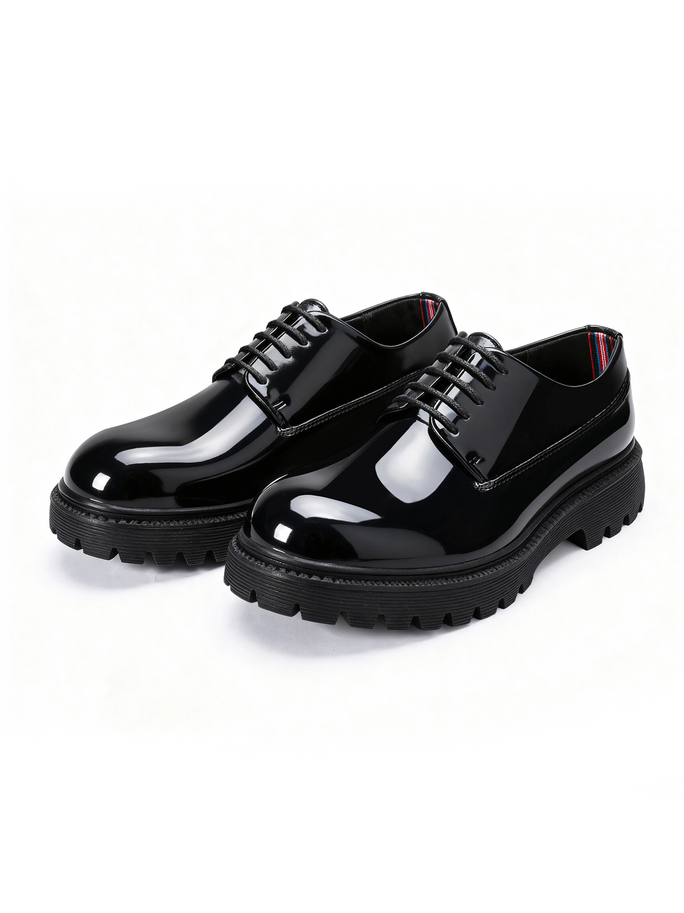 ALLTHEMEN Schnürschuh 'Schicht'‌‌‌ in Schwarz