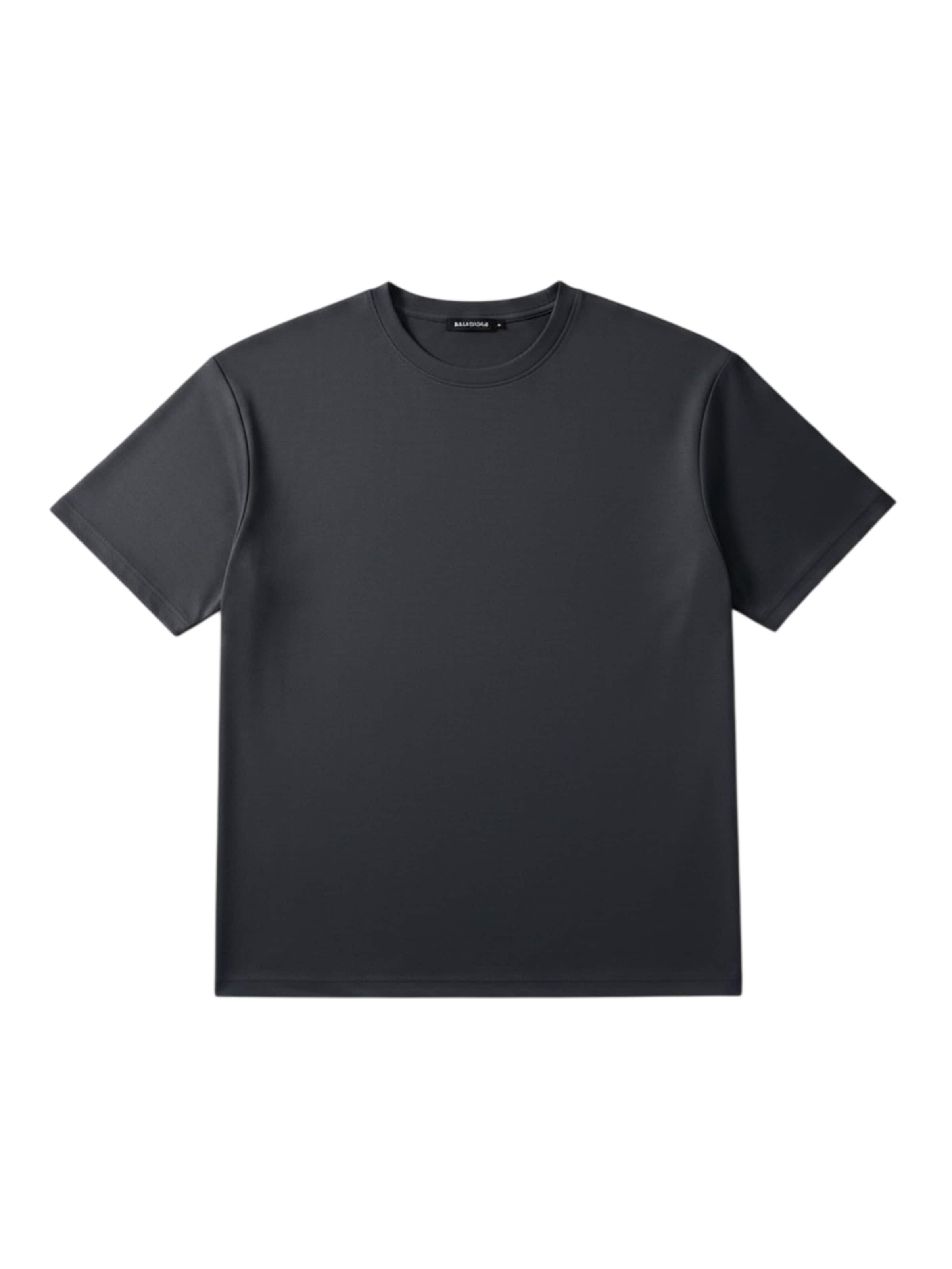 Kleidermafia Shirt 'Loose Fit Basic T-shirt - Stormy Weather' in Grijs: voorkant