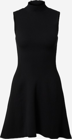 EDITED Knitted dress 'Luise' in Black: front