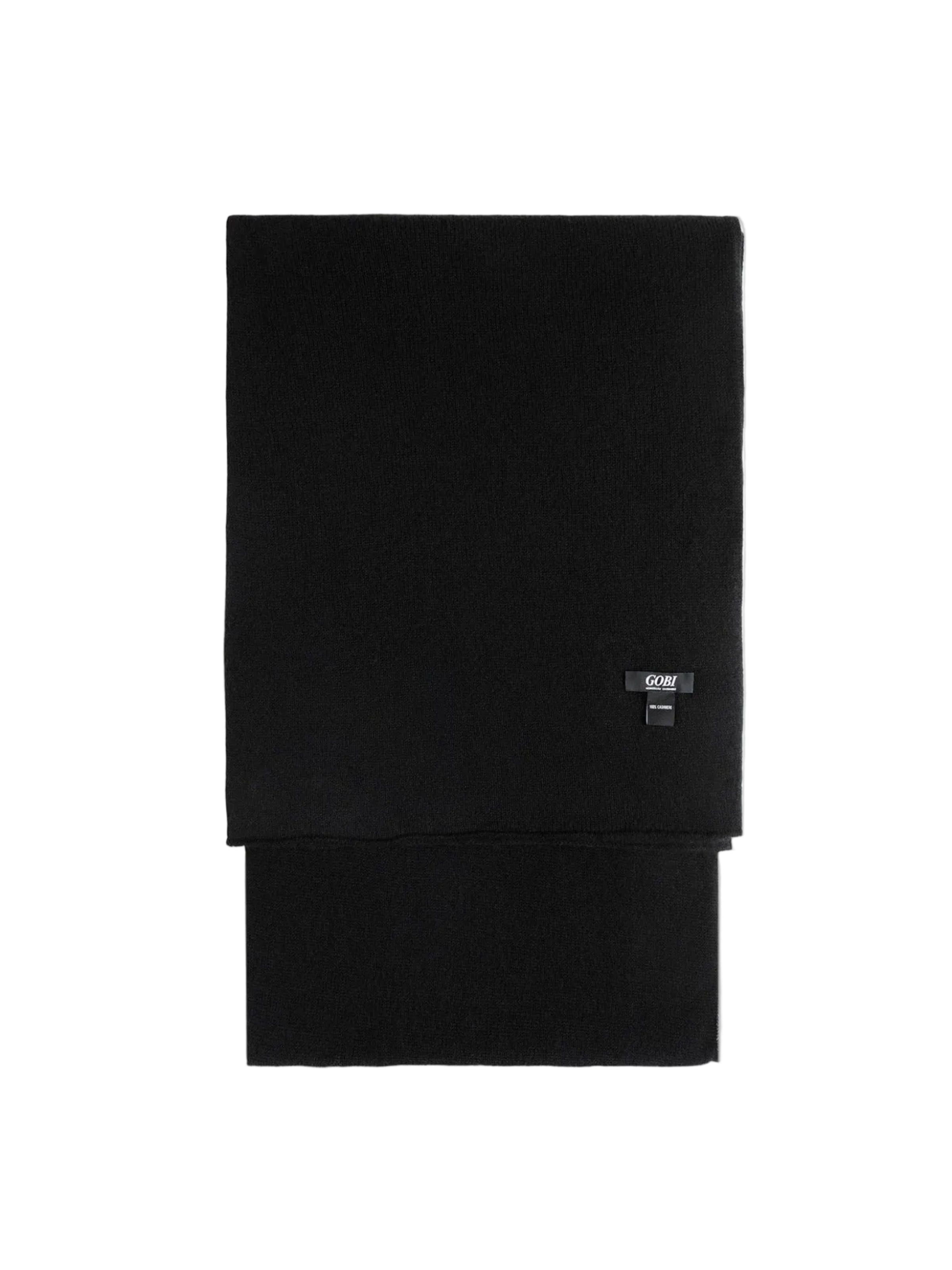 GOBI Cashmere Shawl 'Lightweight Cashmere Shawl' in Black: front