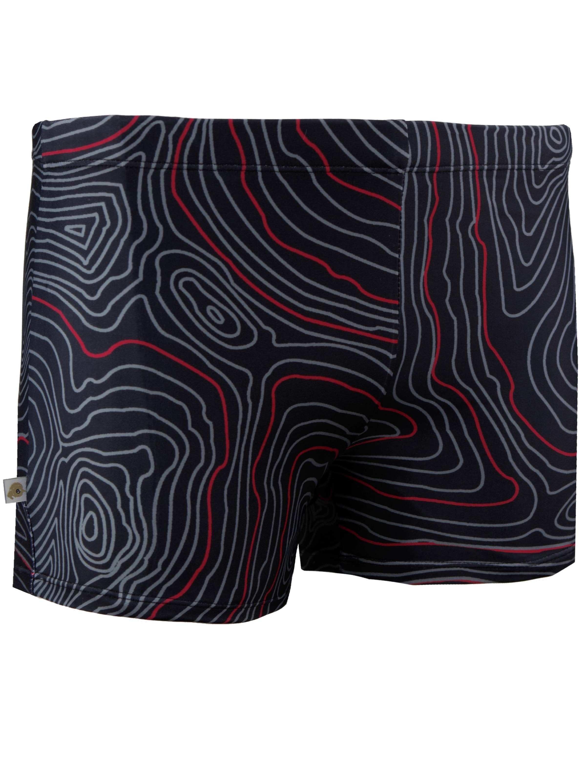 Guggen Mountain Badeshorts 'Badehose TS1-2-3' in Rot: Vorderseite