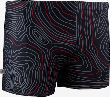 Guggen Mountain Badeshorts 'Badehose TS1-2-3' in Rot: Vorderseite