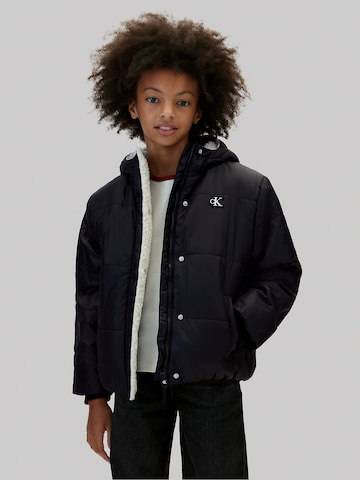 Calvin Klein Jeans Regular Between-season jacket in Black: front