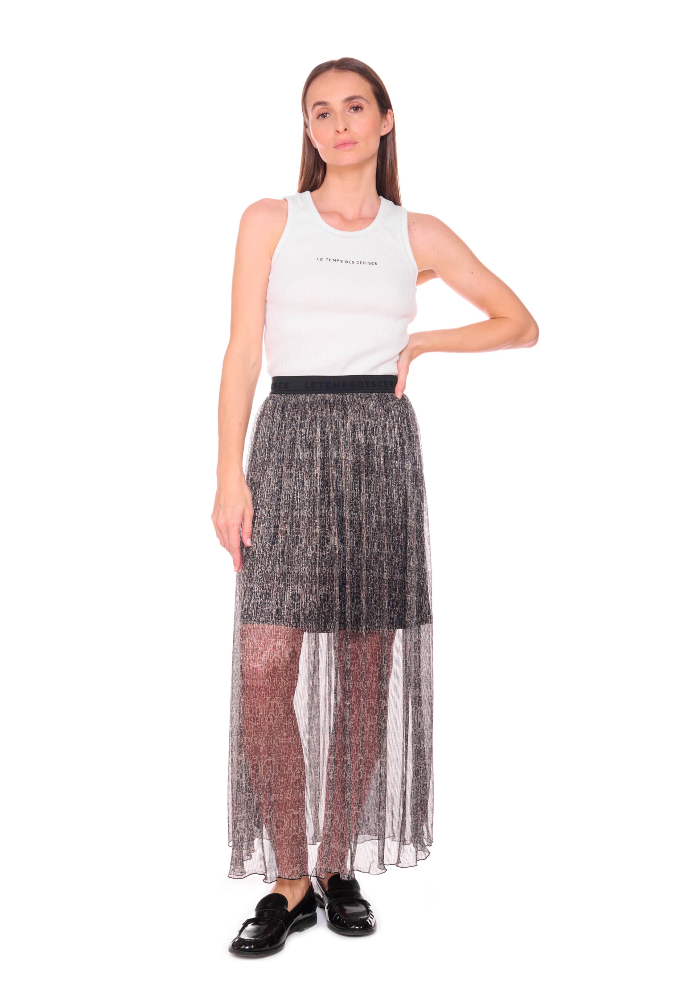 Jupe 'Amous' Le Temps Des Cerises en noir