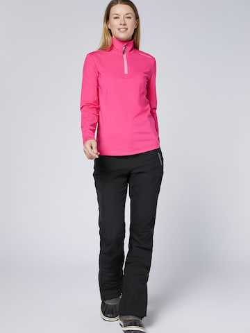 CHIEMSEE Athletic Sweater ' mit kurzem Reißverschluss ' in Pink