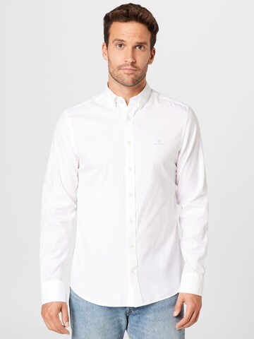 GANT Regular Fit Hemd 'OXFORD' in Weiß: predná strana