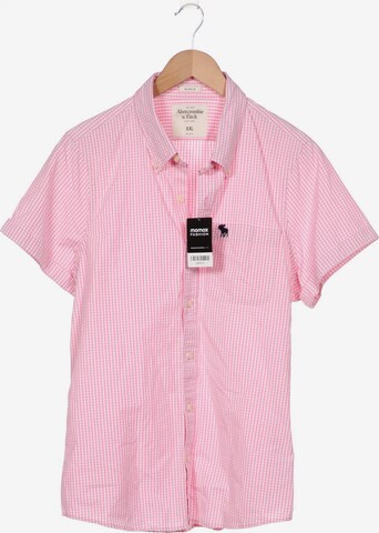 Abercrombie & Fitch Button Up Shirt in XXL in Pink: front