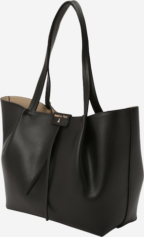 PATRIZIA PEPE Nakupovalna torba 'New Cuoio' | črna barva: sprednja stran