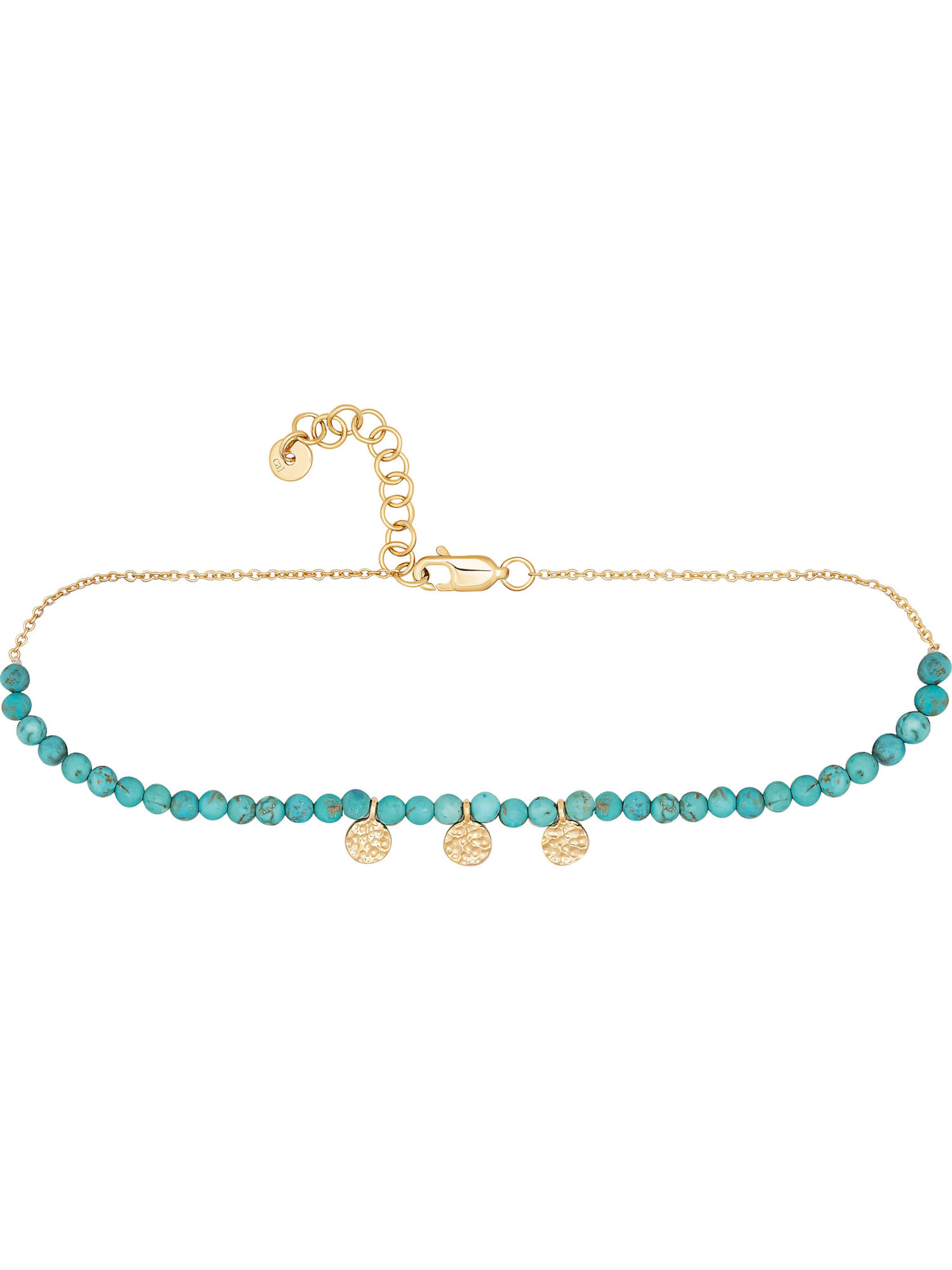 Chaîne caï en or : devant