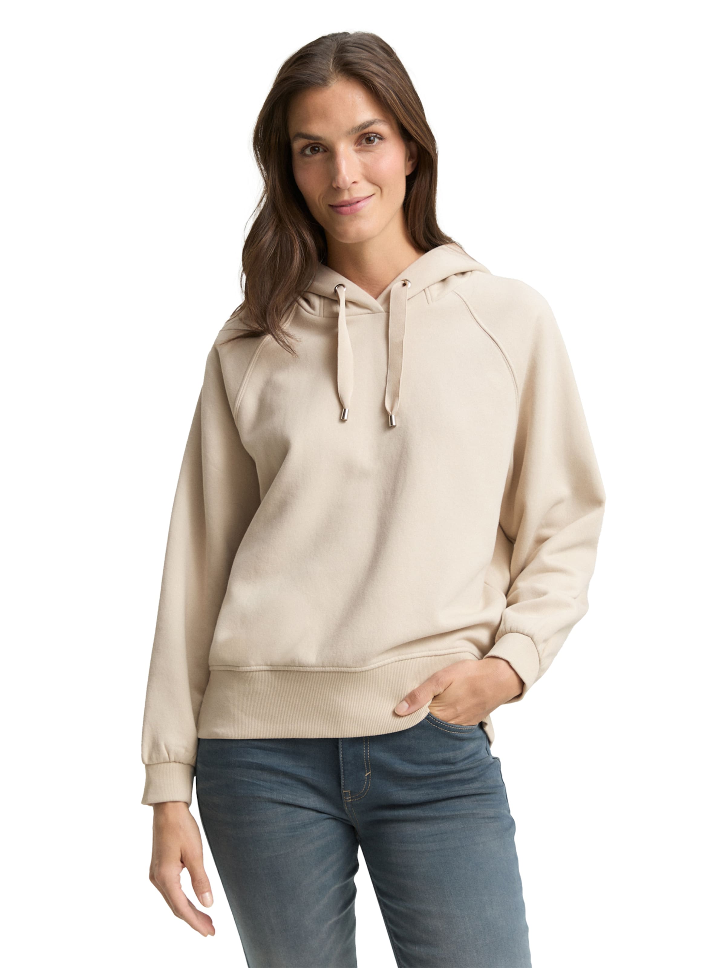 TOM TAILOR Mikina - Béžová: predná strana