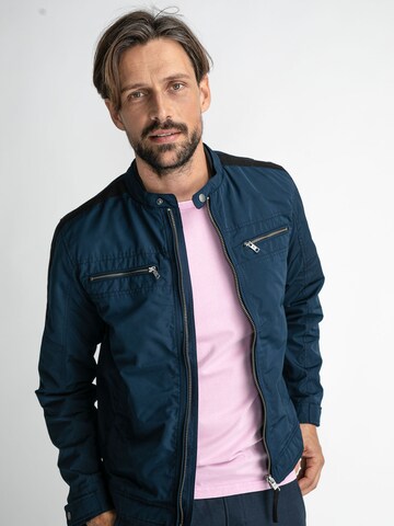 Petrol Industries Between-Season Jacket in Blue: front