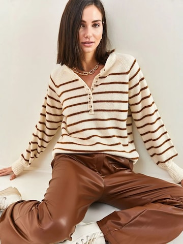 Pull-over 'Pullover' Bianco Lucci en marron