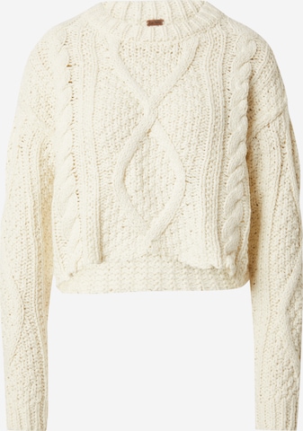 Free People Trui in Beige: voorkant