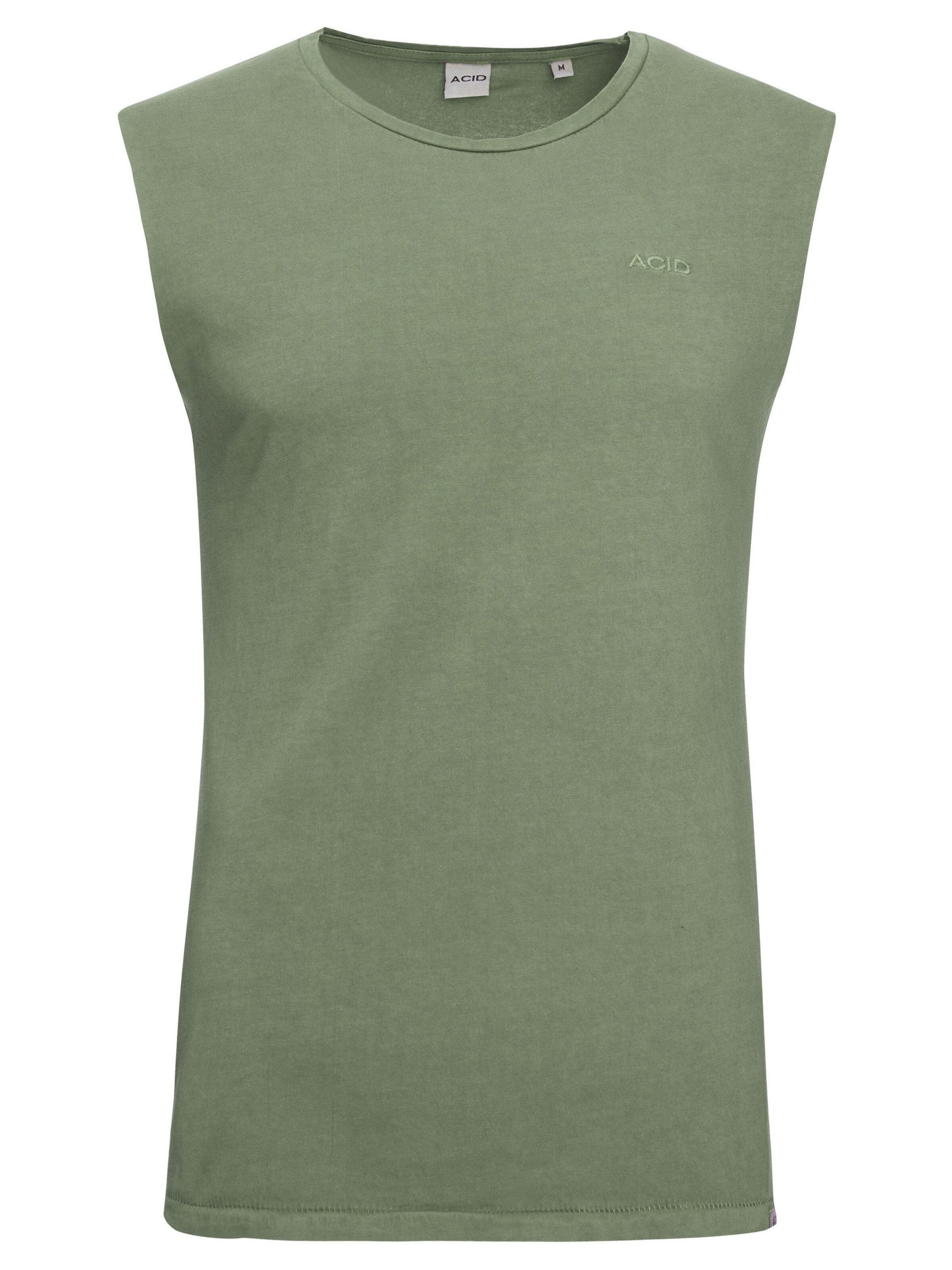 Männer Shirts ACID Tanktop 'Dye' in Khaki - DY55732 Männer Shirts ACID Tanktop 'Dye' in Khaki - DY55732