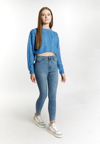 MYMO Trui 'Biany' in Blauw