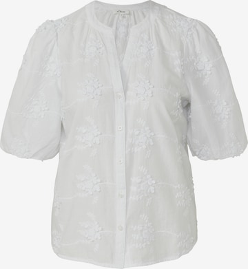s.Oliver Blouse in Wit: voorkant