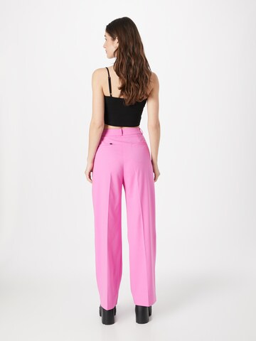 REPLAY Wide leg Veckad byxa i rosa