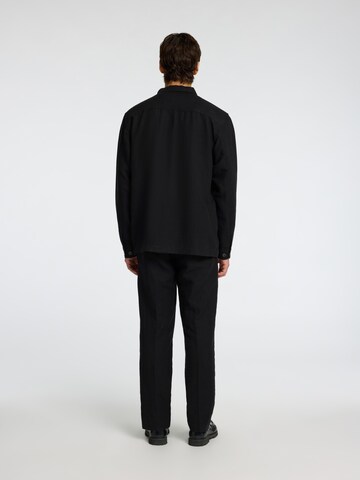 SELECTED HOMME Средняя посадка Рубашка 'SLH-Leroy Sun' в Черный