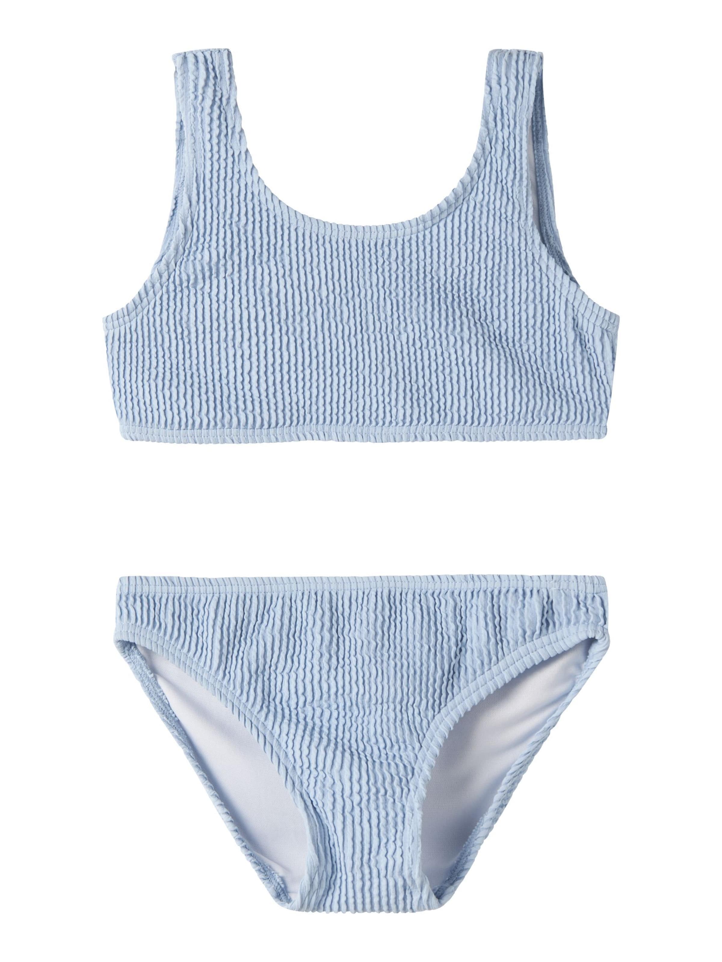 Bustier Bikini 'NKFZiba' NAME IT en bleu : devant