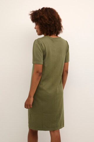 Cream Dress 'Dela' in Green