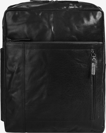 Spikes & Sparrow Rucksack in Schwarz: Vorderseite