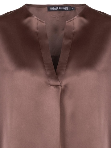Chemisier SILK & CASHMERE en marron