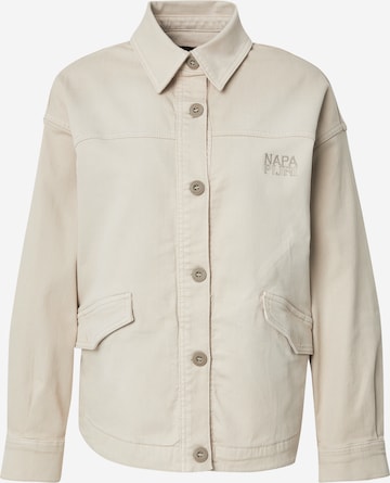 smėlio NAPAPIJRI Demisezoninė striukė 'RENDENA': priekis