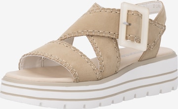 REMONTE Sandale in Beige: Vorderseite