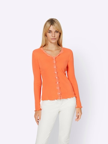 heine Cardigan i orange: forside