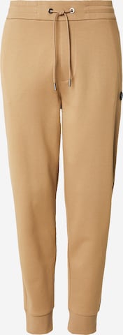 Effilé Pantalon 'Locsin' BOSS en beige : devant