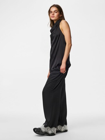 PIECES Wide leg Broek 'PCAriel' in Zwart