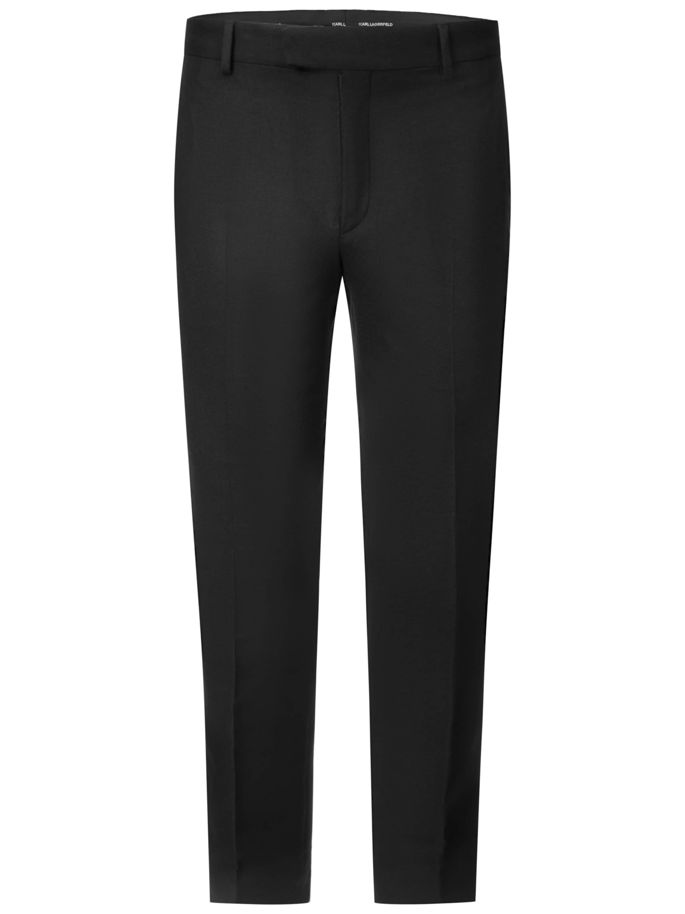 regular Pantaloni di Karl Lagerfeld in nero: frontale