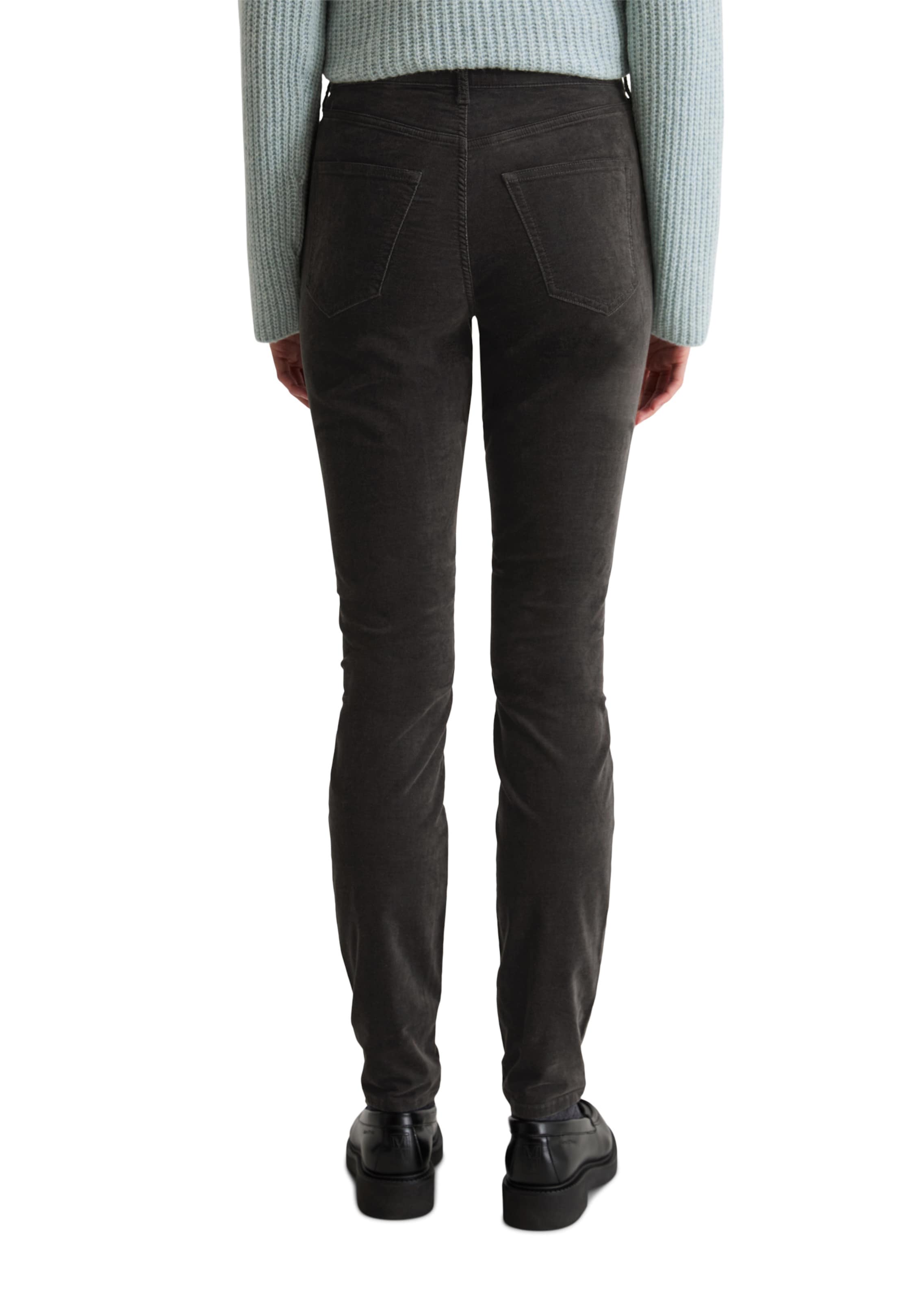 Marc O'Polo Slim fit Trousers 'Alkea' in Grey