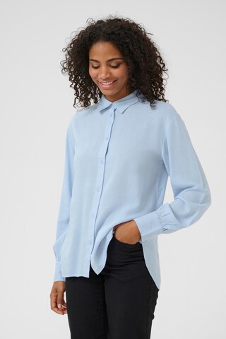 Kaffe Blouse in Blauw: voorkant
