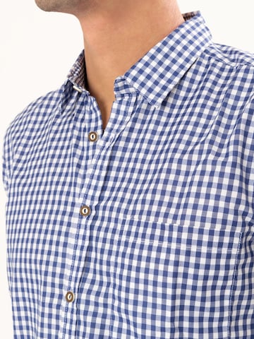 HerzSticht Traditional shirt 'Hocheck' in Blue