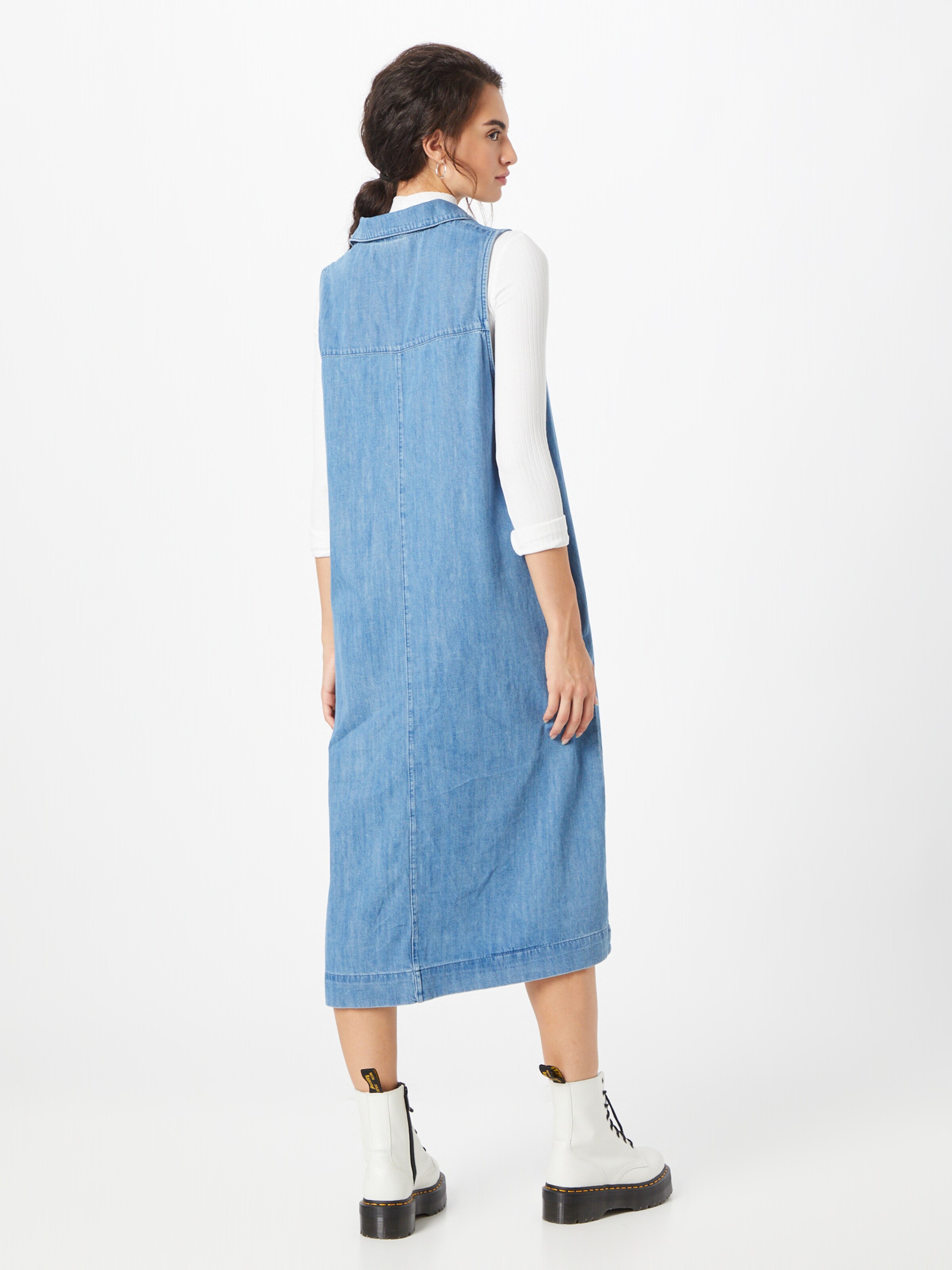 Monki Shirt dress in Blue Denim ABOUT YOU