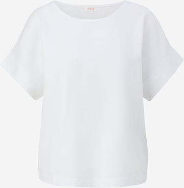 s.Oliver T-Shirt in Weiß: predná strana
