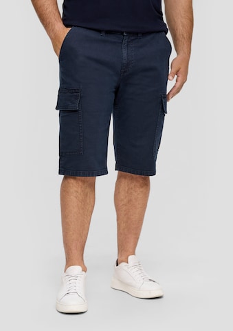 Regular Pantalon cargo s.Oliver en bleu : devant