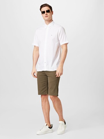 TOMMY HILFIGER Regular fit Srajca 'Flex Poplin' | bela barva