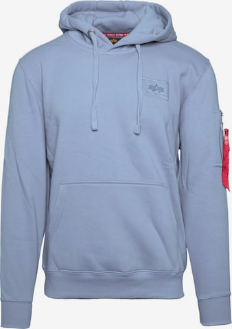 Sweat-shirt ALPHA INDUSTRIES en bleu : devant