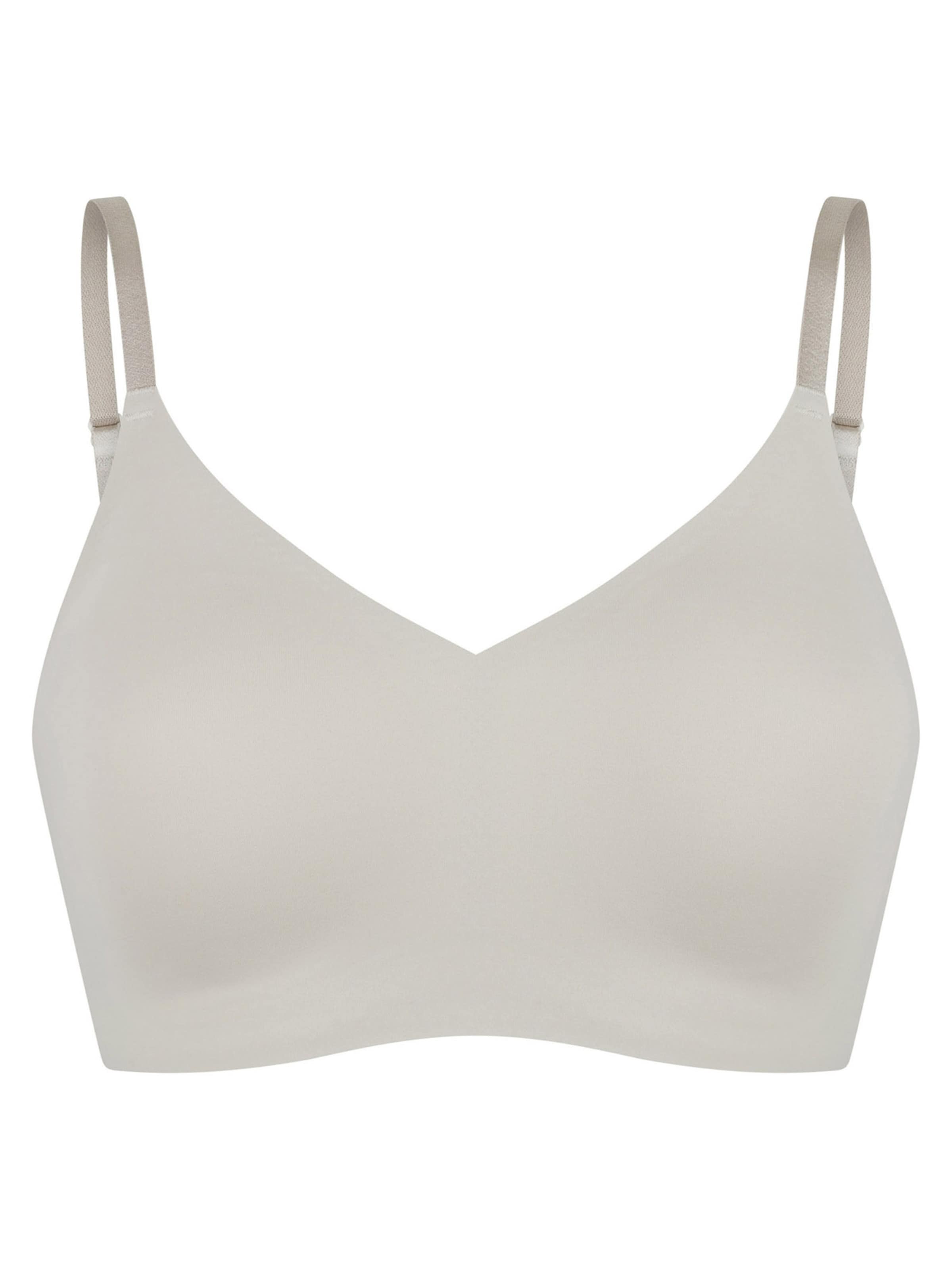 SCHIESSER Bustier BH 'Invisible Soft Padded' in Grijs: voorkant