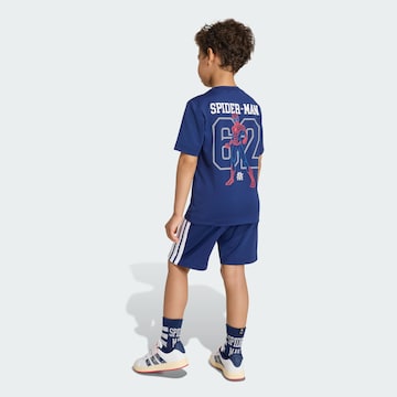 ADIDAS SPORTSWEAR - Fato de treino 'Spider-Man' em azul: frente