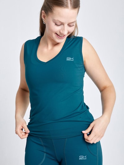 SPORTKIND Top deportivo 'Loose Fit V-Neck' en XS en petróleo, Vista del producto