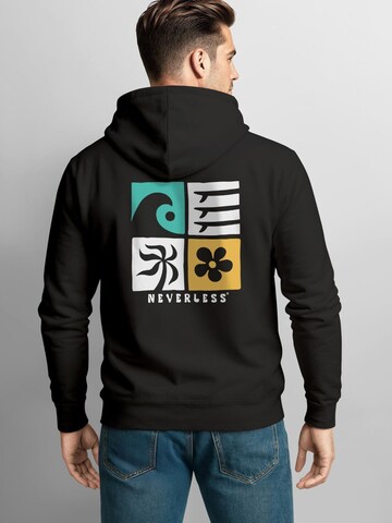 Neverless Sweatshirt 'California Surf' in Black