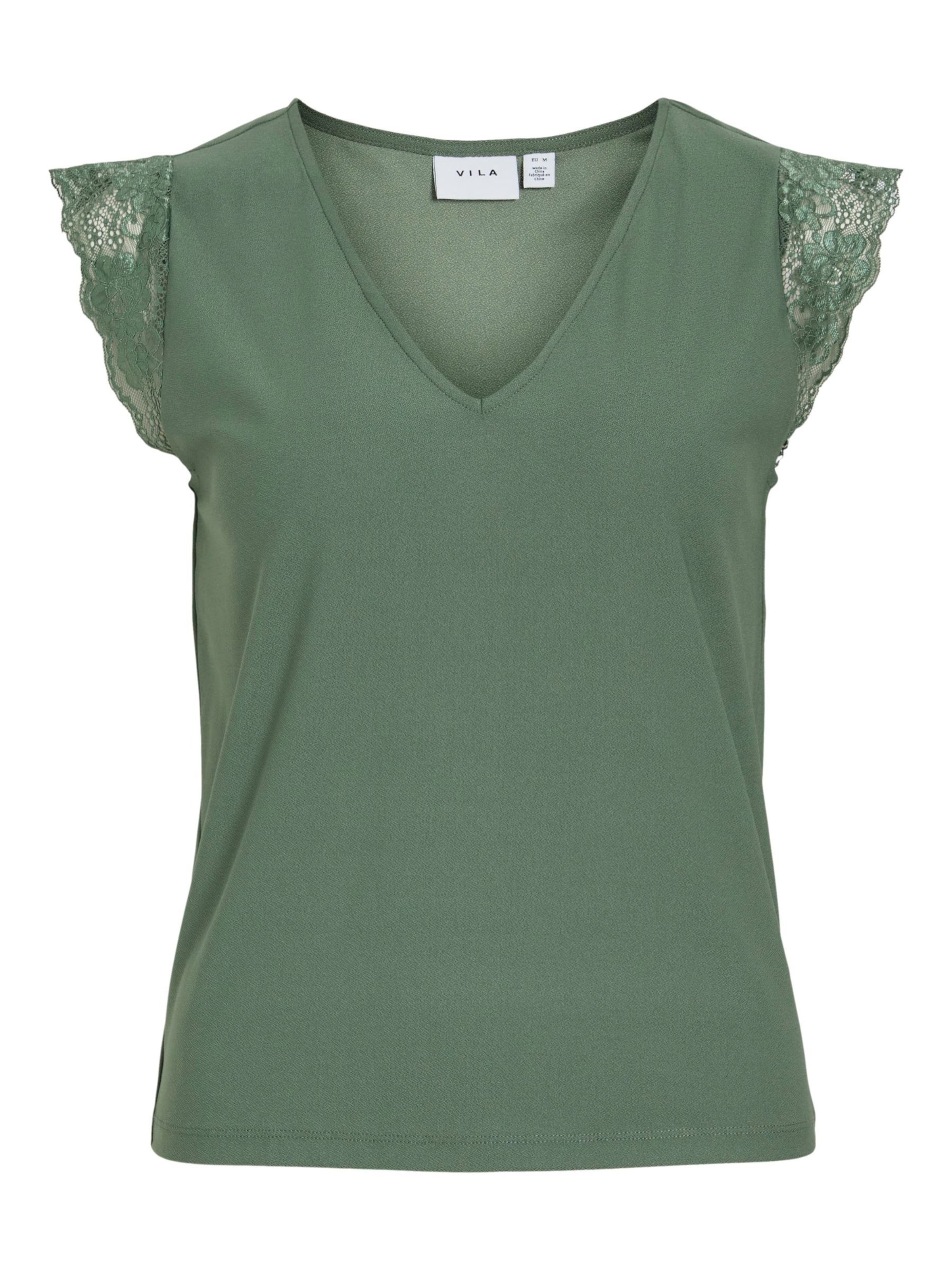 VILA - Blusa 'VITrav' en verde: frente