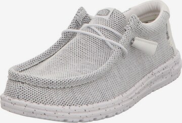 HEY DUDE Lace-Up Shoes in White: front