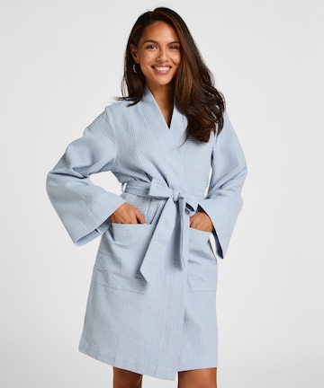 Hunkemöller Bathrobe short in Blue: front